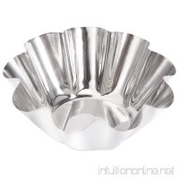 Egg Tart Mold  6pcs Stainless Steel Cupcake Cake Cookie Mold Baking Cups Chocolate Molds Baking Tool - B07CL3D298